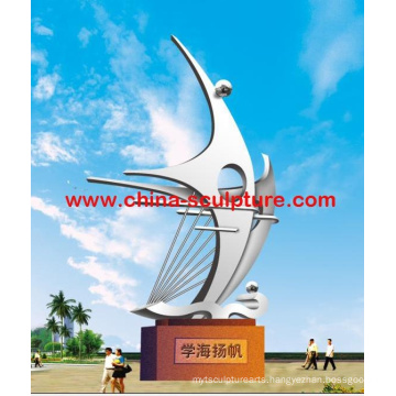 2016 New Urban Modern Sculpture High Quality Fashion Stainless Steel Sculpture